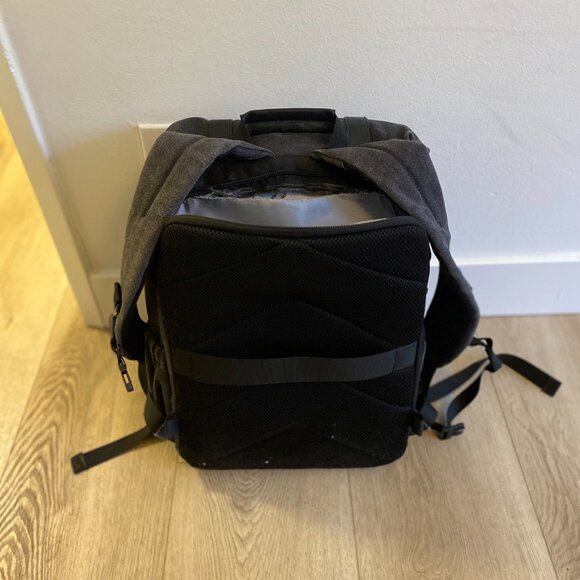 BAGSMART Camera Backpack - Dark Gray, rip in laptop compartment - Picture 3 of 3